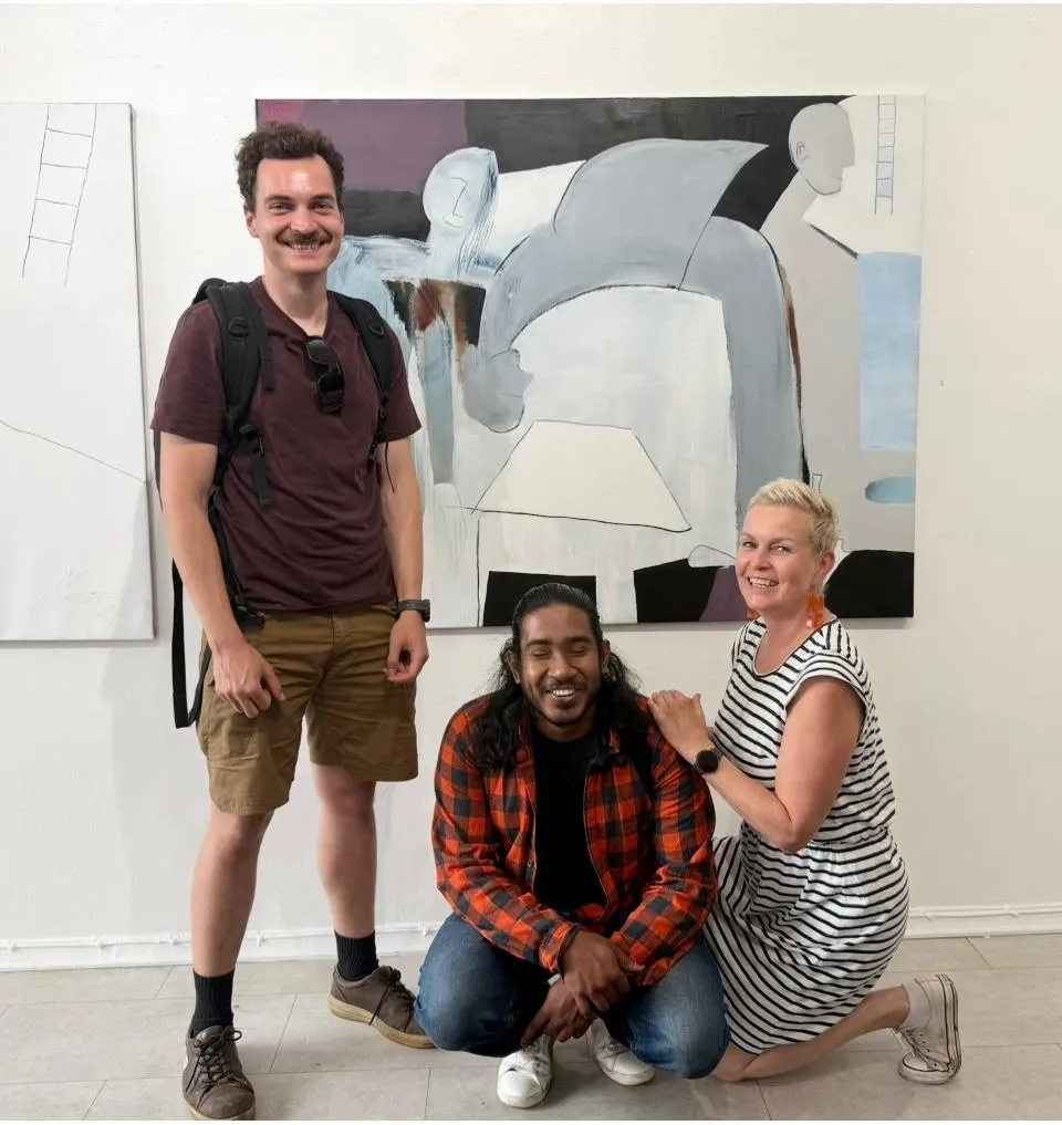 Visitors, artists and collectors at Matti Sirvio Art Galleria — photo 26